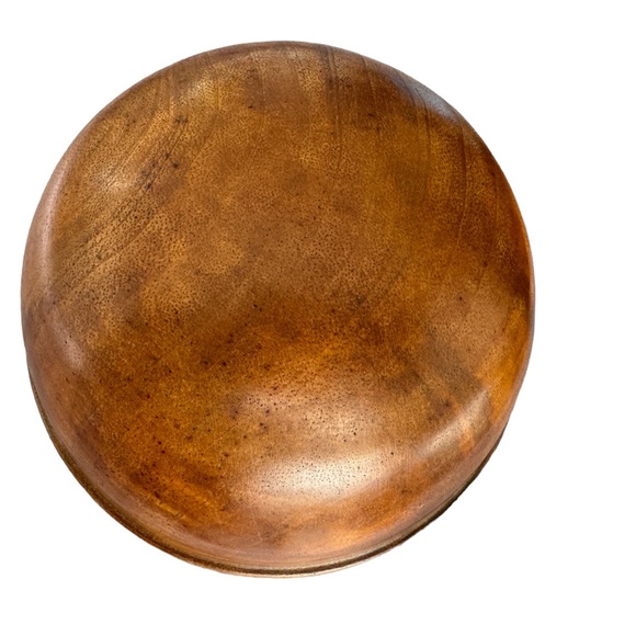 Wickersham Sphere-Shaped Walnut-Like Handmade Turned Wooden Box 5.1” X 4.75” - Picture 2 of 9